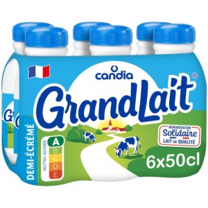 Lait - Candia Grandlait - Demi écrémé -1L