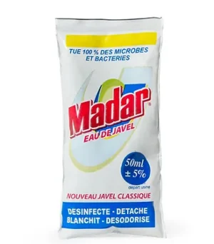 Eau de javel Madar seaux de 65ML*100 sachets