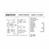 Réfrigérateur Elactron combiné 3 tirois avec fontaine 347 litres
