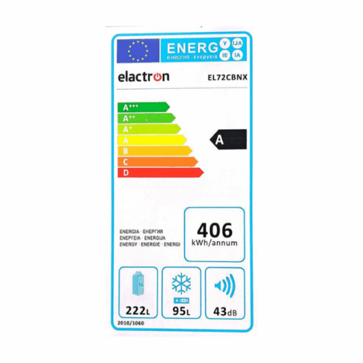 Réfrigérateur Elactron combiné 3 tirois avec fontaine 347 litres