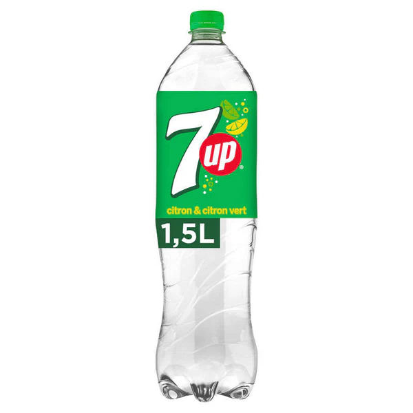 Boisson gazeuse - 7UP - Aromatisée au Citron et Citron Vert - 1,25 l