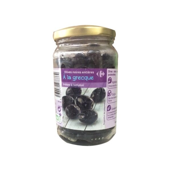 Olives Noires entières - 37cl