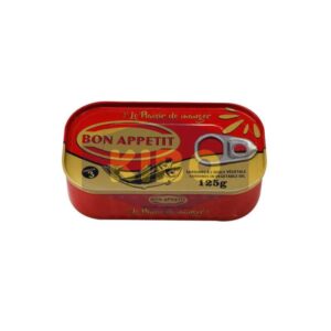 Sardines à l'huile végétale Bon appétit 125g